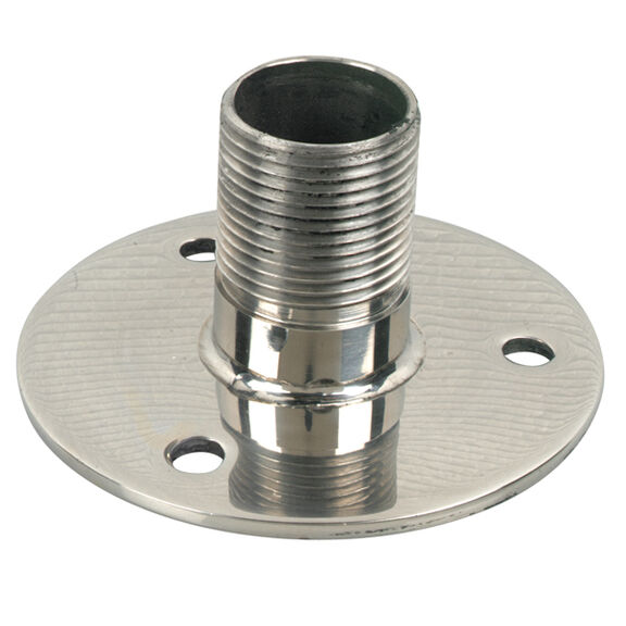 Fixed Stubby Stainless Antenna Deck Mount image number 0