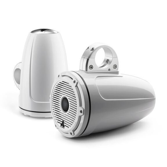 M6-770ETXv3-Gw-C-GwGw 7.7"&nbsp;Enclosed Marine Coaxial Speaker System,&nbsp;Gloss White, White Classic Grille image number 0