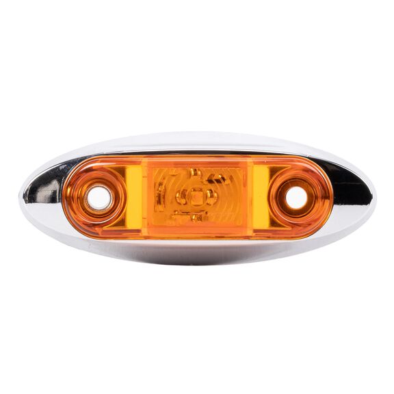 HOPKINS MANUFACTURING 2" LED Oblong Clearance/Side Marker Light, Amber