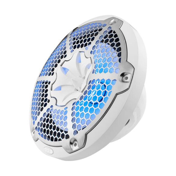 HYDRO 10" 2-Way Marine Speakers with Bullet Tweeter and Integrated RGB LED Lights, White image number 2