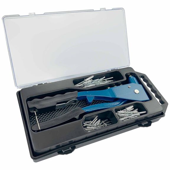 Rivet Gun with Aluminum Rivets, 73 Piece image number 0