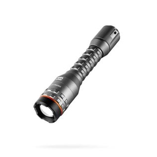 Davinci 1800L: 1800 Lumen Rechargeable Flashlight with Power Bank and Push Button Mode Selector