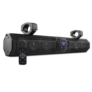 24" Marine Sound Bar Speaker System, 6 Speakers 600 Watts, Bluetooth&reg; v5.0, Rotating Control Panel