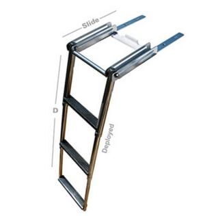 GG Schmitt & Sons 3-Step Top Pocket Pull-Out Flush-Mount Telescoping Ladder