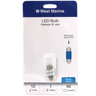 Festoon 31mm LED Bulb, Blue