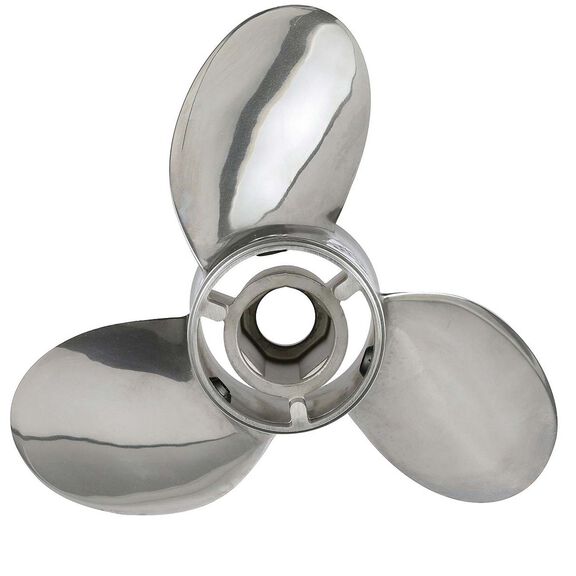 Thunderbolt Propeller High Polished Stainless Finish, 15.8 dia x 15 pitch, Right Hand image number 0