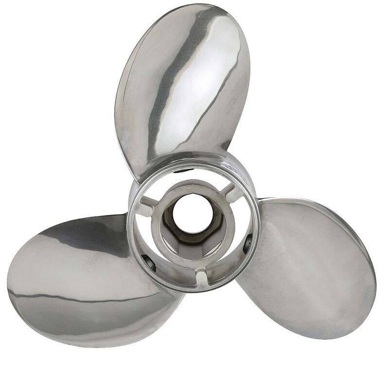 QS5118X Silverado 13" diameter X 18" pitch, 3-Blade Stainless Steel Propeller, Right Hand Rotation, 40 CT, 125 HP image number 0