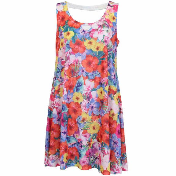 Women's Floral Fin Dress image number 0