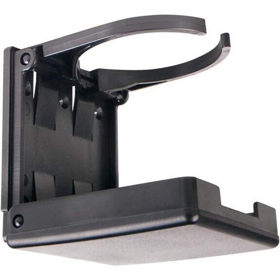SEAFLO Fold-Up Adjustable Drink Holder, Black image number 1