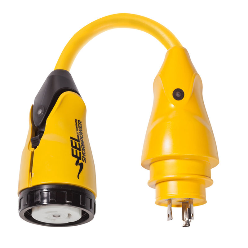 Marinco EEL Shore Power Pigtail Adapter, 30 Amp 125V Male to 50 Amp 125V Female | by West Marine
