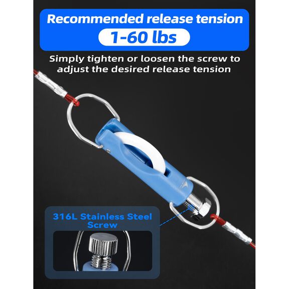 BLUEWING Zirconia Outrigger Release Clips Blue, 2pcs image number 4