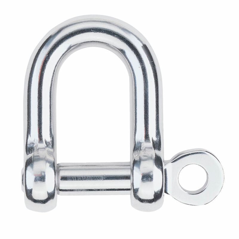 12mm Stainless Steel High-Resistance "D" Shackle with 1/2" Pin image number null