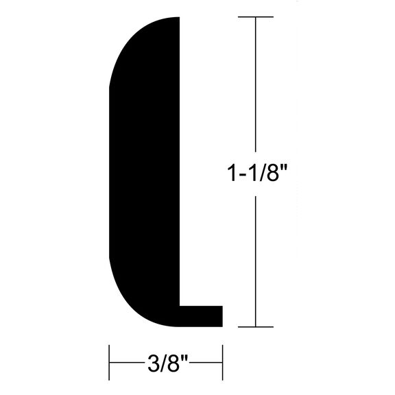 Corner Molding,1 1/8" X 3/8" image number 0