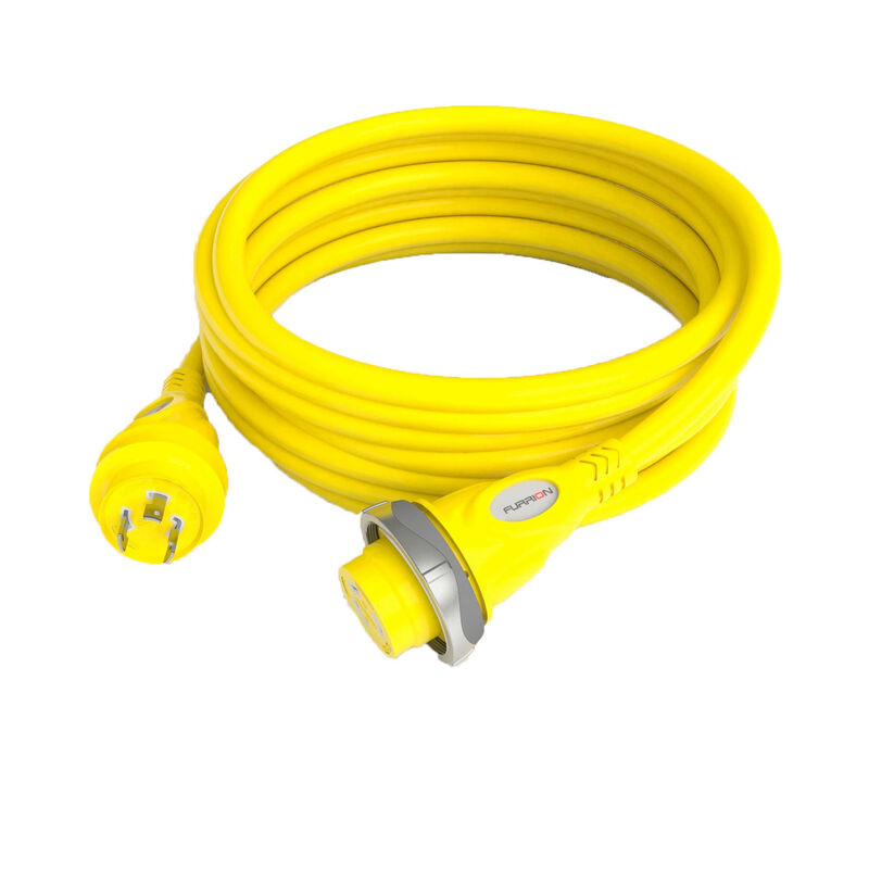 50' Marine Cordset, 30A, Yellow image number 0