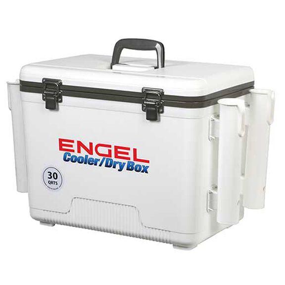 30 qt. Marine Cooler/Dry Box with Rod Holders image number 0