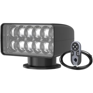 SEAFLO 03 Series Wireless Remote Control LED Marine Searchlight, 35W Warm 3000K, Black