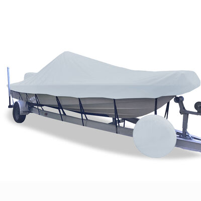 Styled-to-Fit Boat Cover for V-Hull Center Console Shallow Draft Fishing Boats