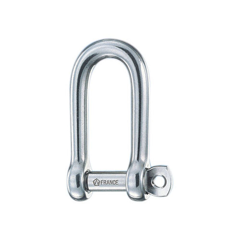 1/4" Stainless Steel Self-Locking "D" Shackle image number 0