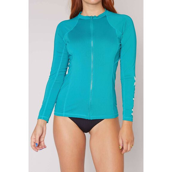 Women's One And Only Zip Rash Guard image number 0