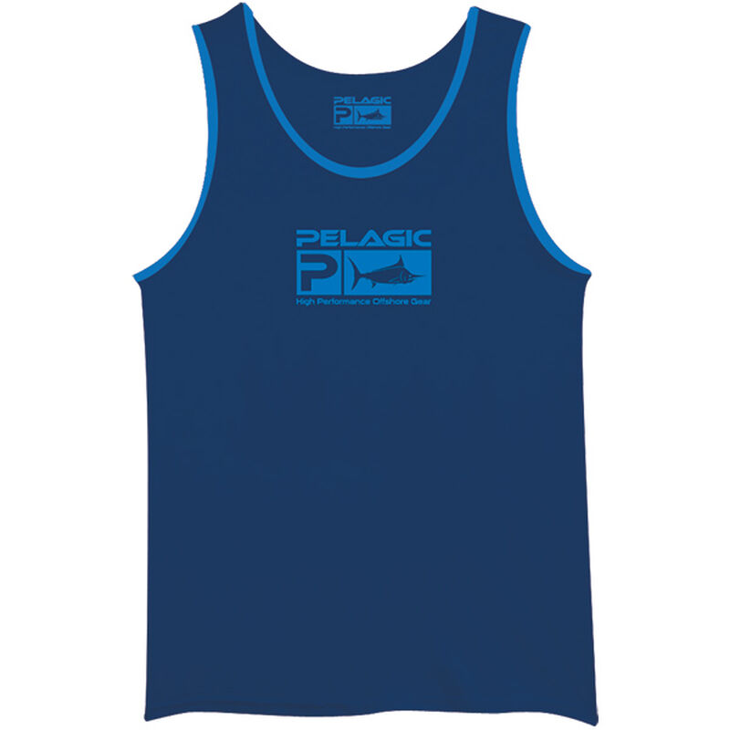 Men's Deluxe Tank, Navy, L West Marine