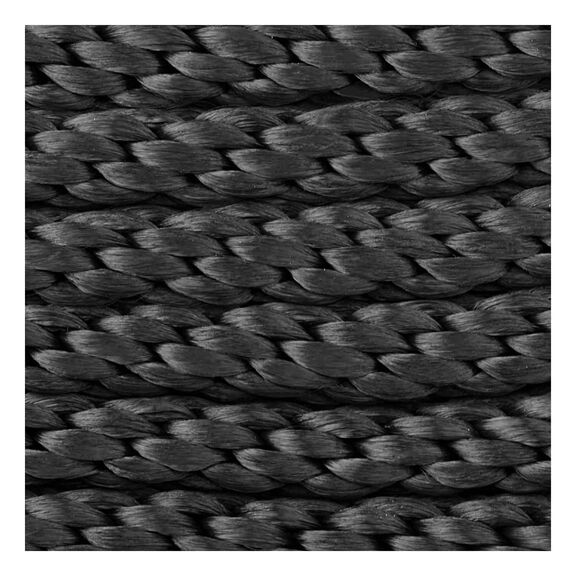 3/8" x 15' Dock Line, Solid Braid MFP, Black image number 0