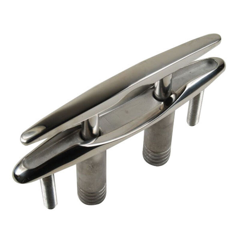 WHITECAP 8" Stainless Steel PullUp Cleat with Backing Plate West Marine