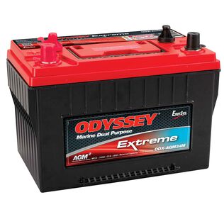 Odyssey Extreme Group 34 Dual Purpose Marine AGM Battery with Thin Plate Pure Lead Technology, 65 Amp Hours, 850 Cold Cranking Amps, 1050 Marine Cranking Amps, 134 Reserve Minutes