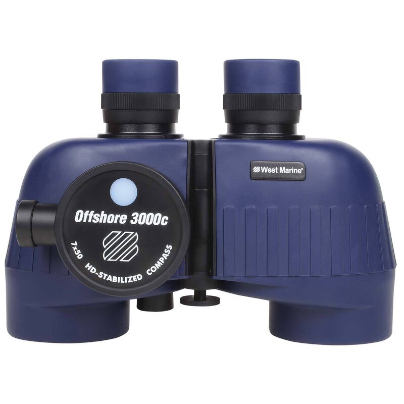 WEST MARINE Offshore 3000c 7 x 50 Waterproof Binoculars with Compass