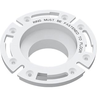 SEAFLO Universal Replacement RV Toilet 3in Floor Flange White