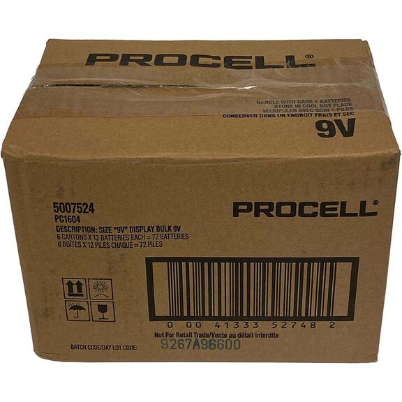 Standard Battery: Size 9V, Alkaline image number 1