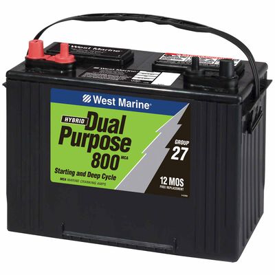 WEST MARINE Battery Box with Strap, Fits Group 27