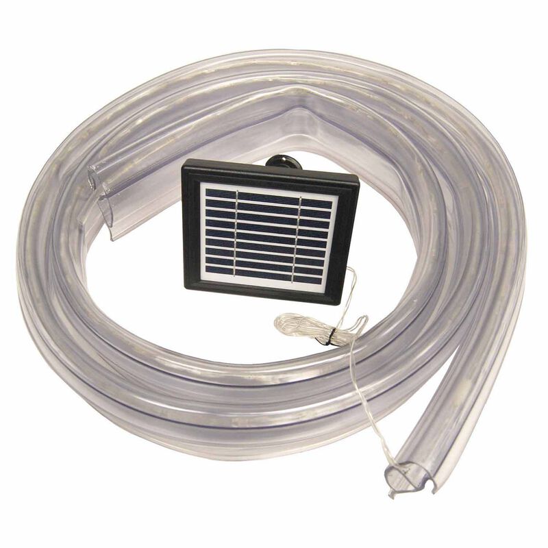 ClearVue "P" Shape Standard Dock Edging with Integrated Solar LED Rope image number 0