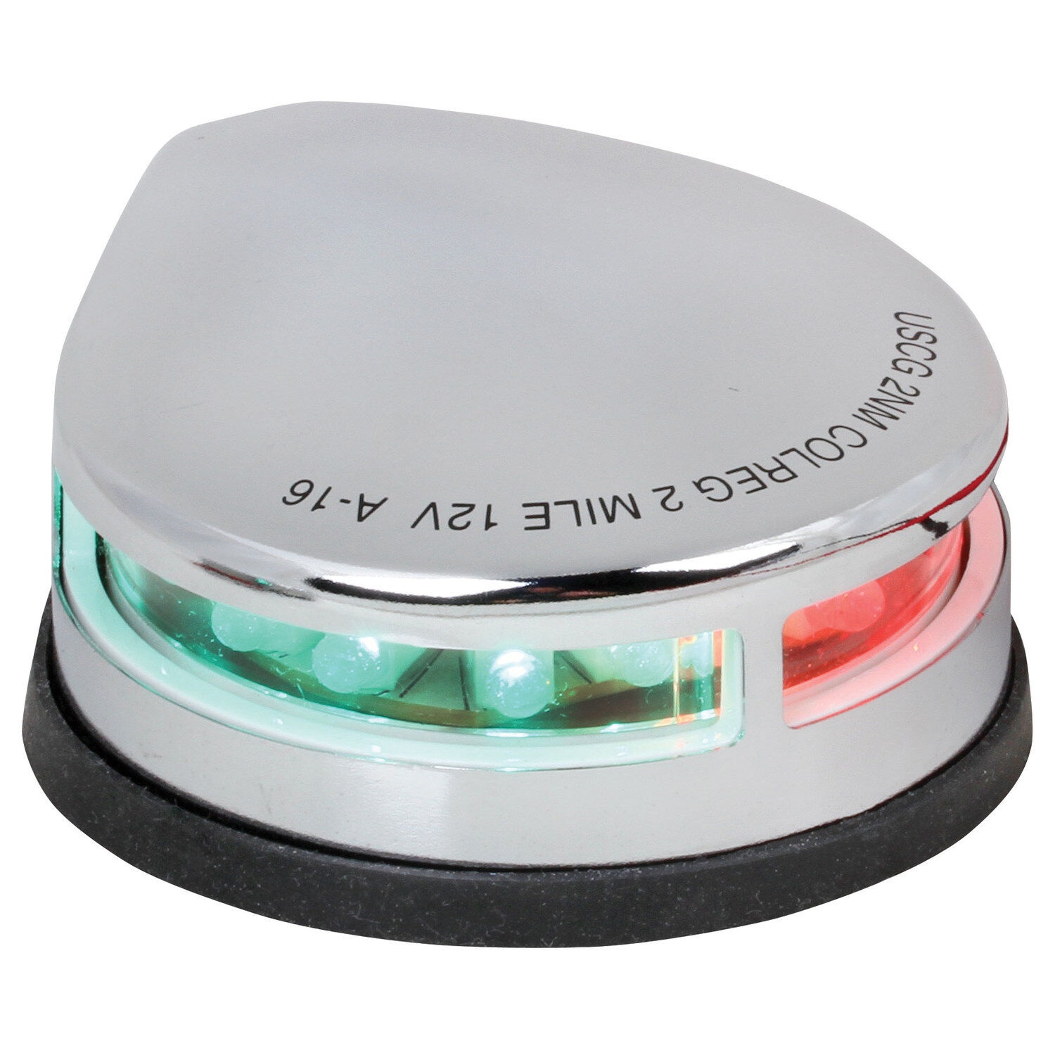 Deck Mount LED Bi-Color Navigation Light, 2 Nautical Miles Visibility