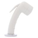 Deck-Mount Sprayer Small Warm White Sprayer No Hook, 6' White Rubber Hose, Ultra-Low Profile Holder image number 2