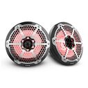 HYDRO 8" 2-Way Marine Speakers with Integrated RGB LED Lights, 450 Watts, Black Carbon Fiber image number 0