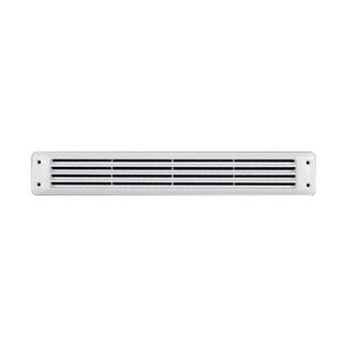 Flush Louvered Vent, White, 2-3/4" x 17-9/6" x 1/4"