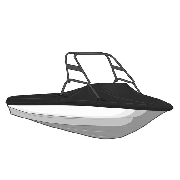 Select Fit Boat Cover for Euro Tournament Ski/Wakeboard Boat  W/Tower - 21ft6in-22ft5in BEAM 96in- Sharkskin Plus - Sharkskin Blue image number 0