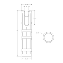Slotted Rod Holder Liner for F31-1610 & F31-3003 image number 1