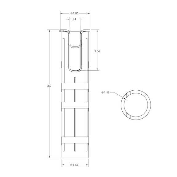 Slotted Rod Holder Liner for F31-1610 & F31-3003 image number 1