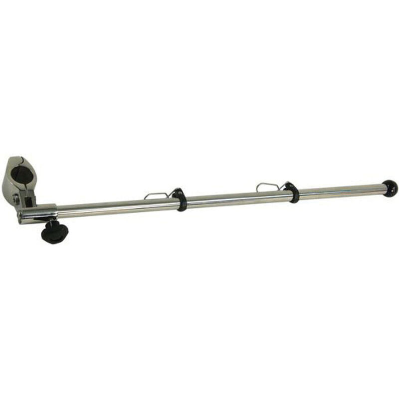 17" Stainless Steel Clamp-On Flagpole Staff image number 0
