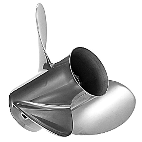 13 1/2" x 22" Quicksilver Lightspeed 3-Blade, RH, Stainless Steel Propeller image number 0
