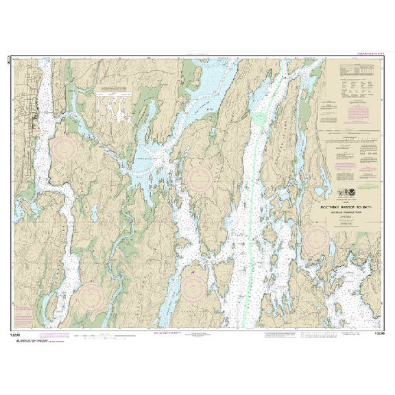 #13296 Boothbay Harbor to Bath Including Kennebec River image number 0