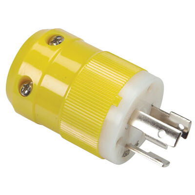 Male Plug, 30A 125V, Yellow