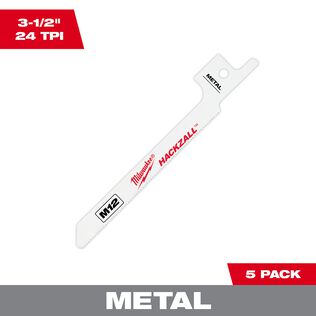 M12 HACKZALL&reg; Bi-Metal Blade - Metal Scroll, 5 Pack