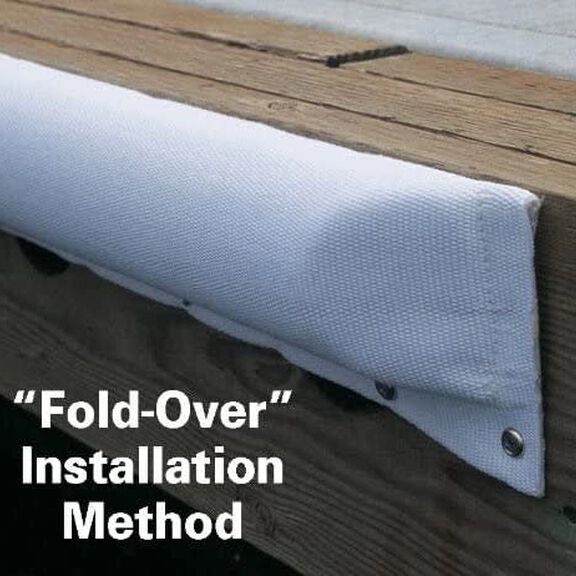 Medium Dock & Post Bumper, White (4-1/2"W x 1-3/4"D x 25'L) image number 2