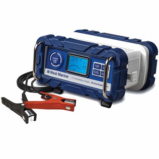 15 Amp Portable Battery Charger for Lead Acid/Lithium 12V Batteries With 40 Amp Engine Start