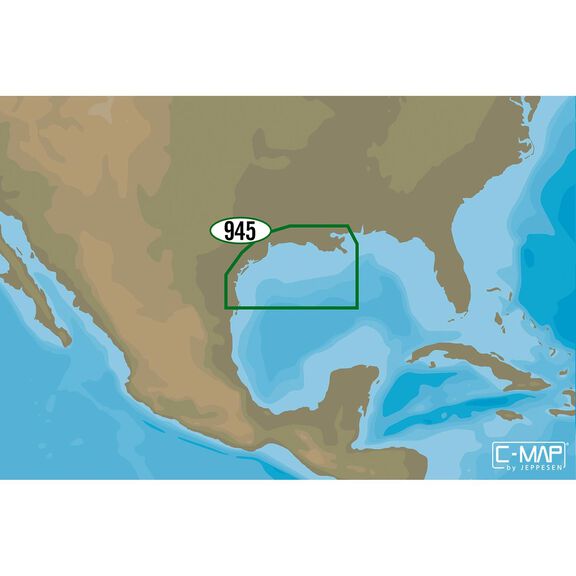 NA-Y945 New Orleans to Brownsville C-MAP MAX-N+ Chart C-Card image number 0