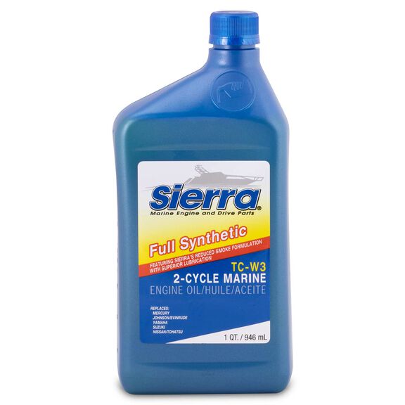 Sierra TC-W3 2 Stroke Full Synthetic Marine Engine Oil, 1 Quart image number 0