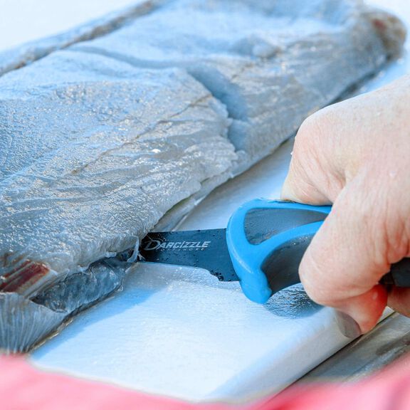 Darcizzle 51319 6" Curved Flex Fillet Knife, Blue image number 2