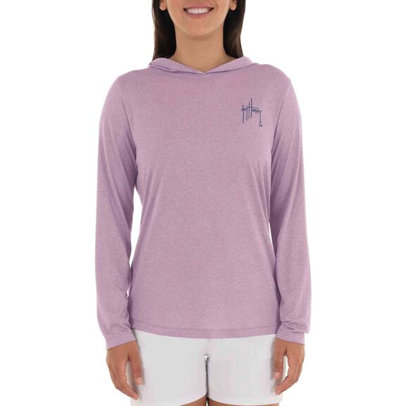 Women's Swordfish Performance Hooded Shirt image number 0